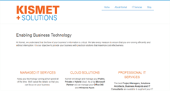 Desktop Screenshot of kismet-solutions.com